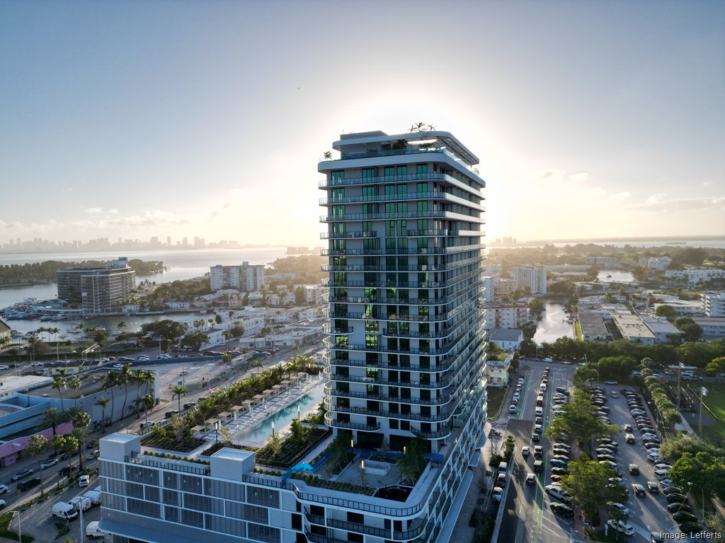 22-story Miami Beach condo nears completion